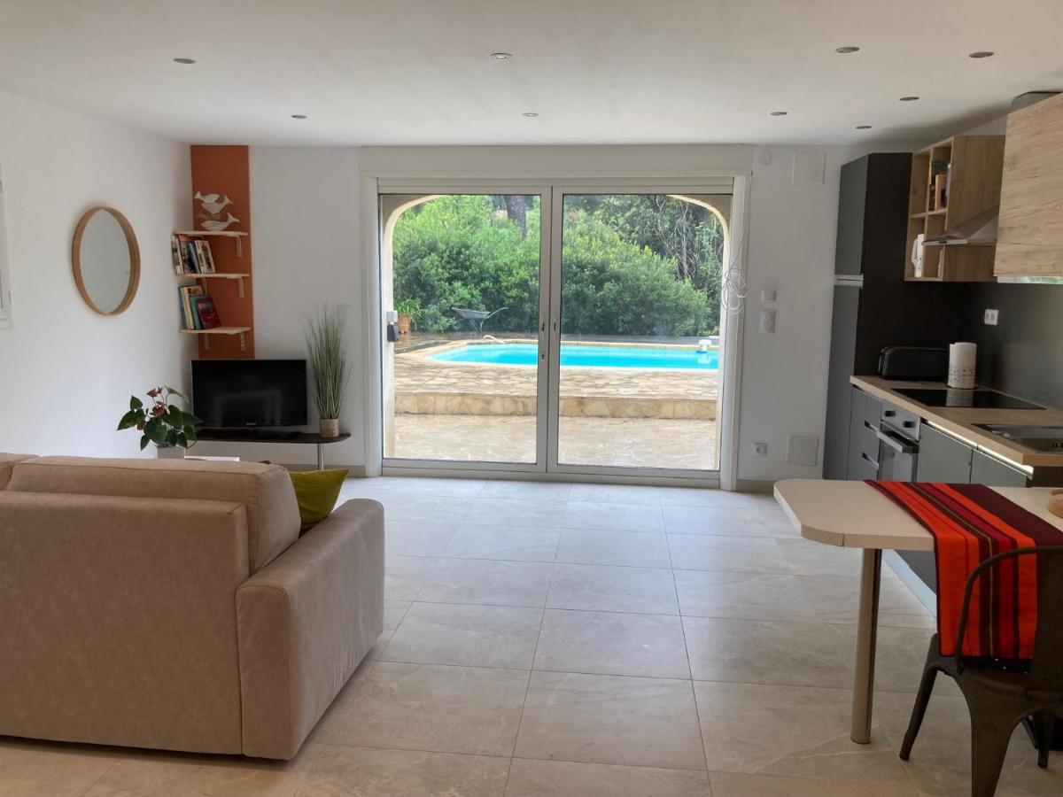 Superbe T2 Dans Villa Entre Calanques Et Colline Marseille Bagian luar foto